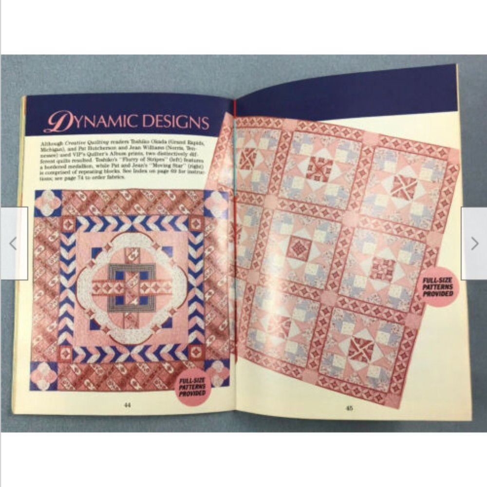 15 quilts+bibs+picture Patterns Included Creative Quilting Magazi May/June 1993